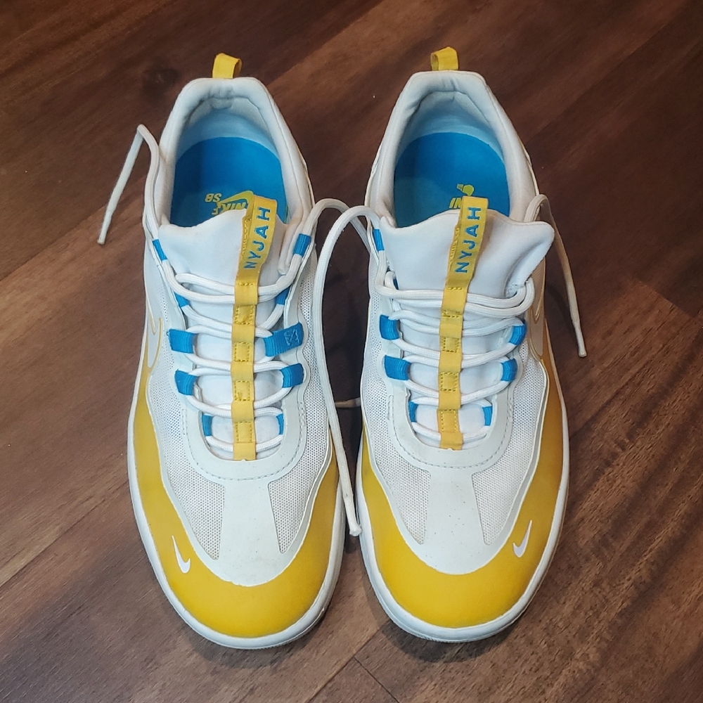 Nike White and Yellow Sneakers